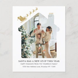 Lámina PRESUPUESTO Nuevo hogar Foto Oro Santa Sleigh Movi