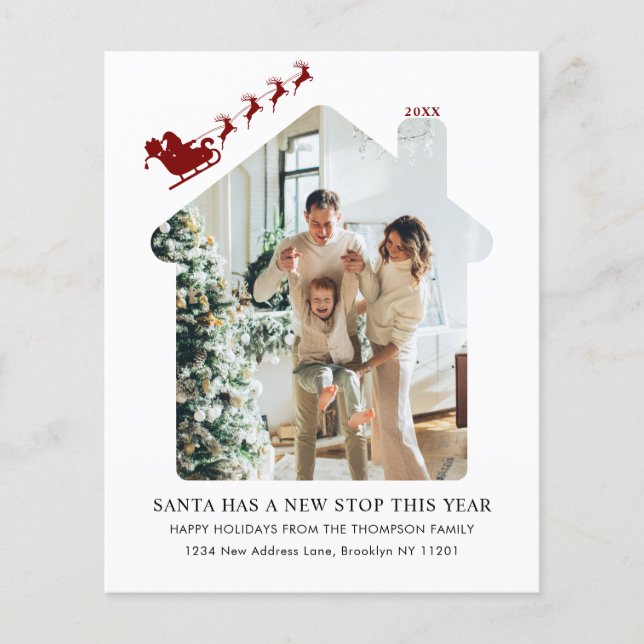 Lámina PRESUPUESTO Nuevo hogar Foto Red Santa Sleigh Movi (Anverso)