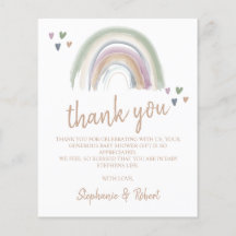 Presupuesto Oh Baby Shower Boho Arcoíris Gracias