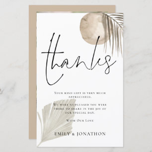 Lámina Presupuesto Pampas Boda 3 Foto Cita Gracias