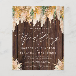 Lámina PRESUPUESTO Pampas Boda de cadenas de madera de gr