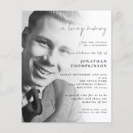 Lámina Presupuesto para amar la memoria Foto Invitación a