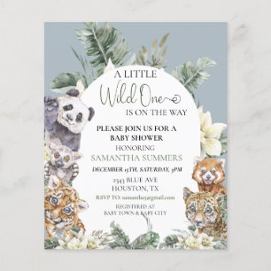 Lámina Presupuesto para animales salvajes de la selva tro