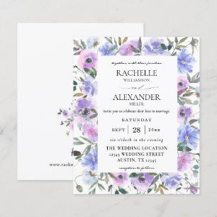 Lámina Presupuesto para Boda Peri y Floral Morado