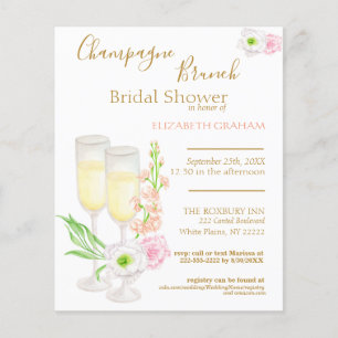 Lámina Presupuesto para la invitación a la novia de Champ