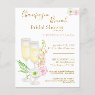 Lámina Presupuesto para la invitación a la novia de Champ