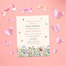 Presupuesto para mariposas y flores silvestres Bab