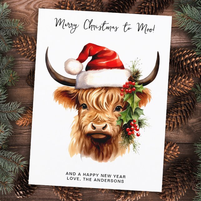 Lámina Presupuesto para vacas de Highland Feliz Navidad a (Subido por el creador)