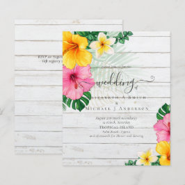 Lámina PRESUPUESTO Paraíso Tropical Playa Boda Florales