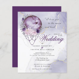 Lámina Presupuesto Pero Hermosa Luna Rústica Púrpura Llen