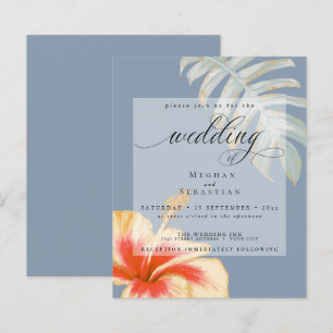 Lámina Presupuesto pero hermoso Boda CoralYellow Hibiscus