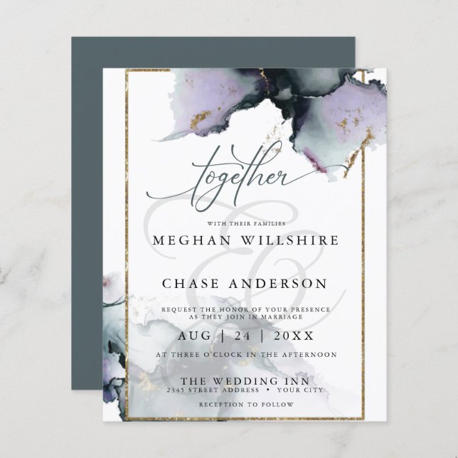 Lámina Presupuesto pero hermoso método silenciado y azul  (Anverso / Reverso)