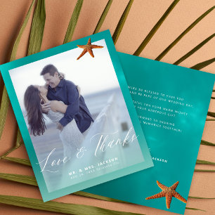 Lámina Presupuesto personalizado foto agradecimiento boda
