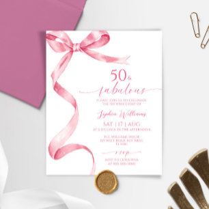 Lámina Presupuesto Pink Bow 50 y fabulosa invitación a cu