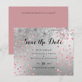 Lámina PRESUPUESTO Purpurina metálico BODA de Rosegold Pl