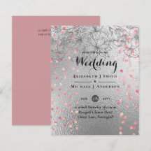 PRESUPUESTO Purpurina metálico BODA de Rosegold Pl