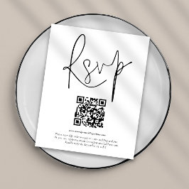 Lámina Presupuesto QR Código Script Boda RSVP