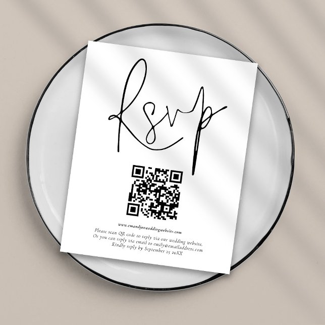Lámina Presupuesto QR Código Script Boda RSVP (Subido por el creador)