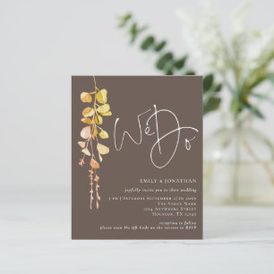 Lámina Presupuesto QR Eucalyptus Earthy We Do Wedding Inv