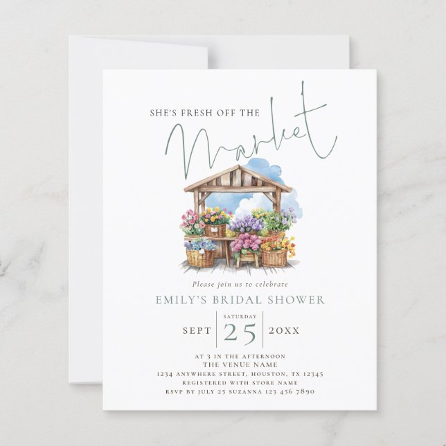 Lámina Presupuesto que acaba de salir de la ducha de novi (Anverso)