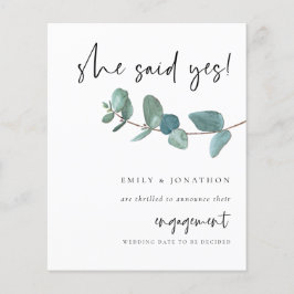 Lámina Presupuesto Que Dijo Sí Compromiso Con Eucalyptus