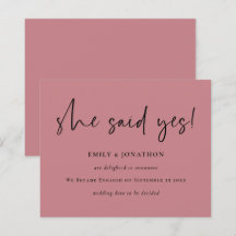 Presupuesto Que Dijo Sí Invitación De Compromiso R