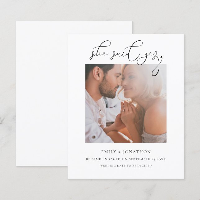 Lámina Presupuesto Que Dijo Sí Script Compromiso De Foto (Anverso / Reverso)