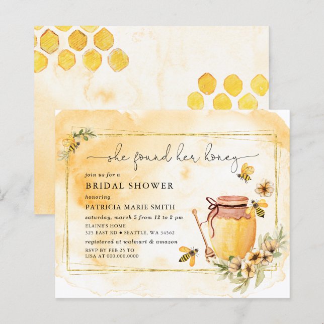 Lámina Presupuesto Que Encontró Su Ducha De Novias De Abe (Anverso / Reverso)