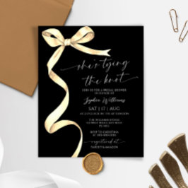 Lámina Presupuesto que está atando a la ducha de novias c