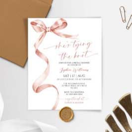 Lámina Presupuesto que está atando a la ducha nupcial de 