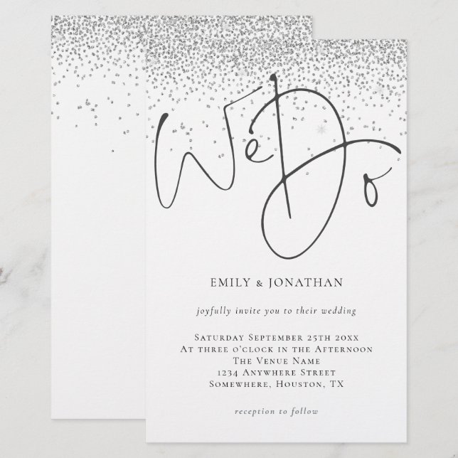 Lámina Presupuesto que hacemos guión de invitación a matr (Anverso / Reverso)