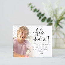 Presupuesto Que Hizo Foto Invitación De Graduación