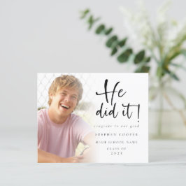 Lámina Presupuesto Que Hizo Foto Invitación De Graduación