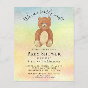 Lámina Presupuesto que podemos anticipar Baby Shower de p