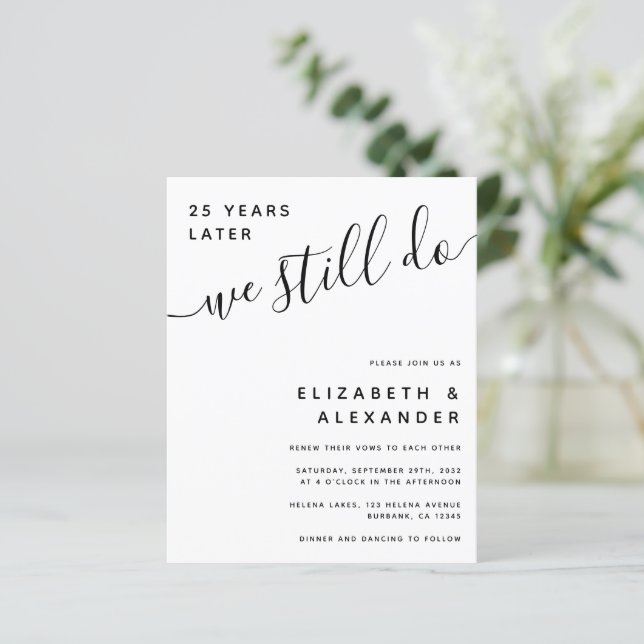 Lámina Presupuesto Que Todavía Vemos Invitación A Renovar (Anverso de pie)