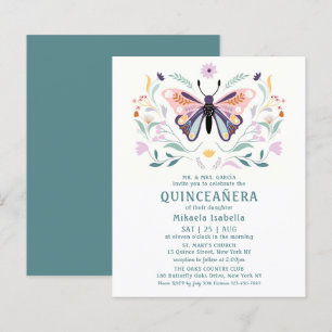Lámina Presupuesto Quinceañera Flor de Mariposa Púrpura R