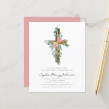 Presupuesto Religioso Rosa Floral Cruz Primera Com