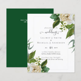 Lámina PRESUPUESTO Rosas Blancas Bouquet Floral Boda