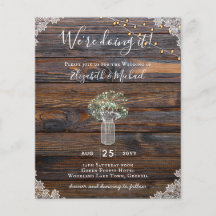 PRESUPUESTO Rústico Gypsophila Luces Mason Jars In