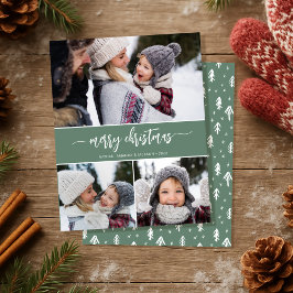 Lámina Presupuesto Rústico Moderno Feliz Navidad Tres Fot