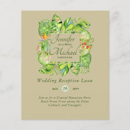 Lámina Presupuesto Saltos Tropicales Luau Boda Recepción 