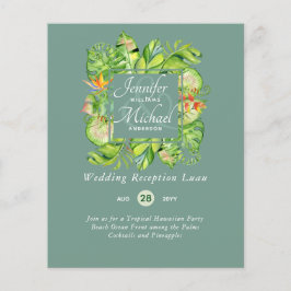 Lámina Presupuesto Saltos Tropicales Luau Boda Recepción 