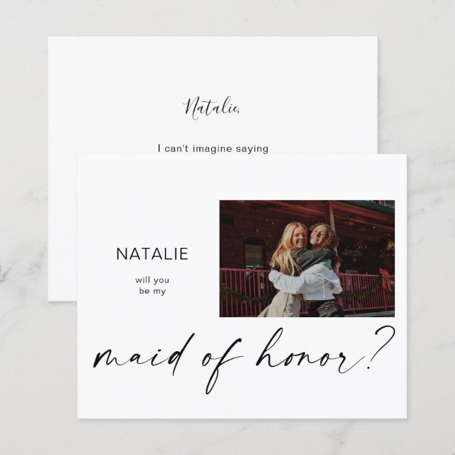 Lámina Presupuesto sea mi empleada de honor pequeña propu (Anverso / Reverso)