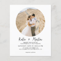 PRESUPUESTO Sencillo Boda de fotografías en blanco