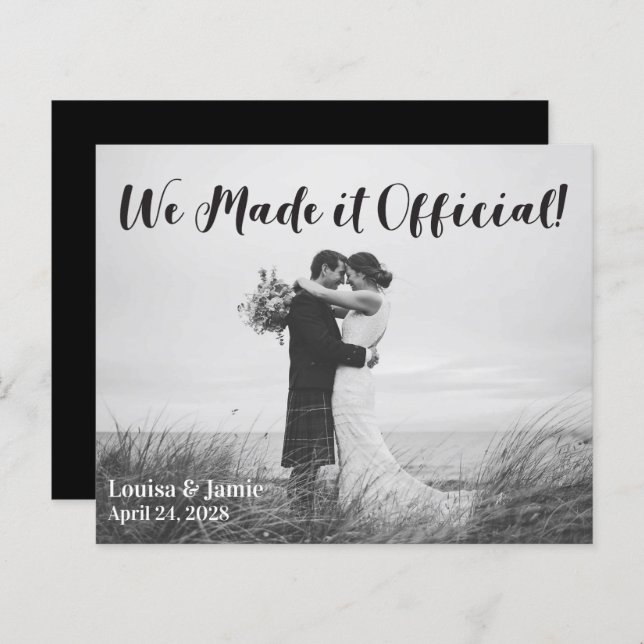 Lámina PRESUPUESTO Sencillo Lo hicimos Invitación oficial (Anverso / Reverso)