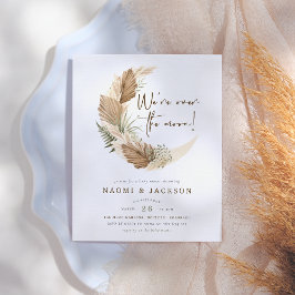 Lámina Presupuesto Sobre La Luna Pampas Fiesta de Bebé pa