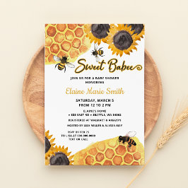 Lámina Presupuesto Sunflower Sweet Babee Honey bee Baby S