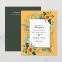 PRESUPUESTO Sunflowers Eucalyptus Greenery Boda