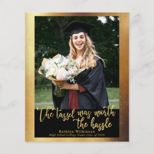 Lámina PRESUPUESTO Tassel valía la Invitación de 4 Photo