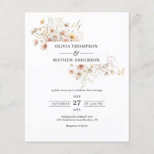 Lámina PRESUPUESTO Temprano caprichoso Boda de marco de f